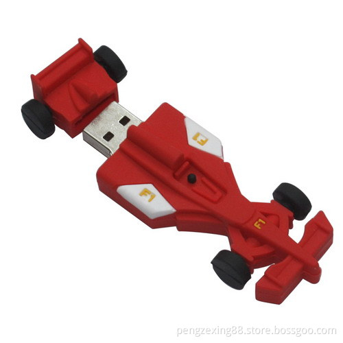 Promotion Car USB Flash Drive, Rubber PVC Custom